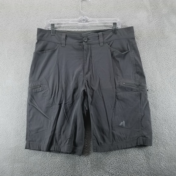 Eddie Bauer Shorts Mens 36 Gray 12" First Ascent Cargo Nylon Outdoors - Picture 1 of 10